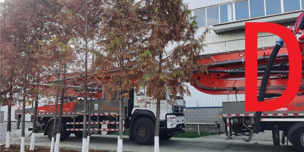 泵車分配系統排油、泄油管路排油